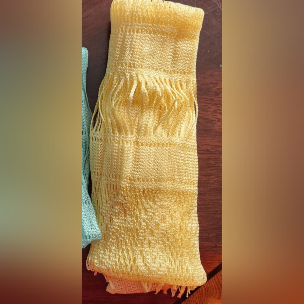 Long Rayon Fringe Scarf - Picture 4 of 9